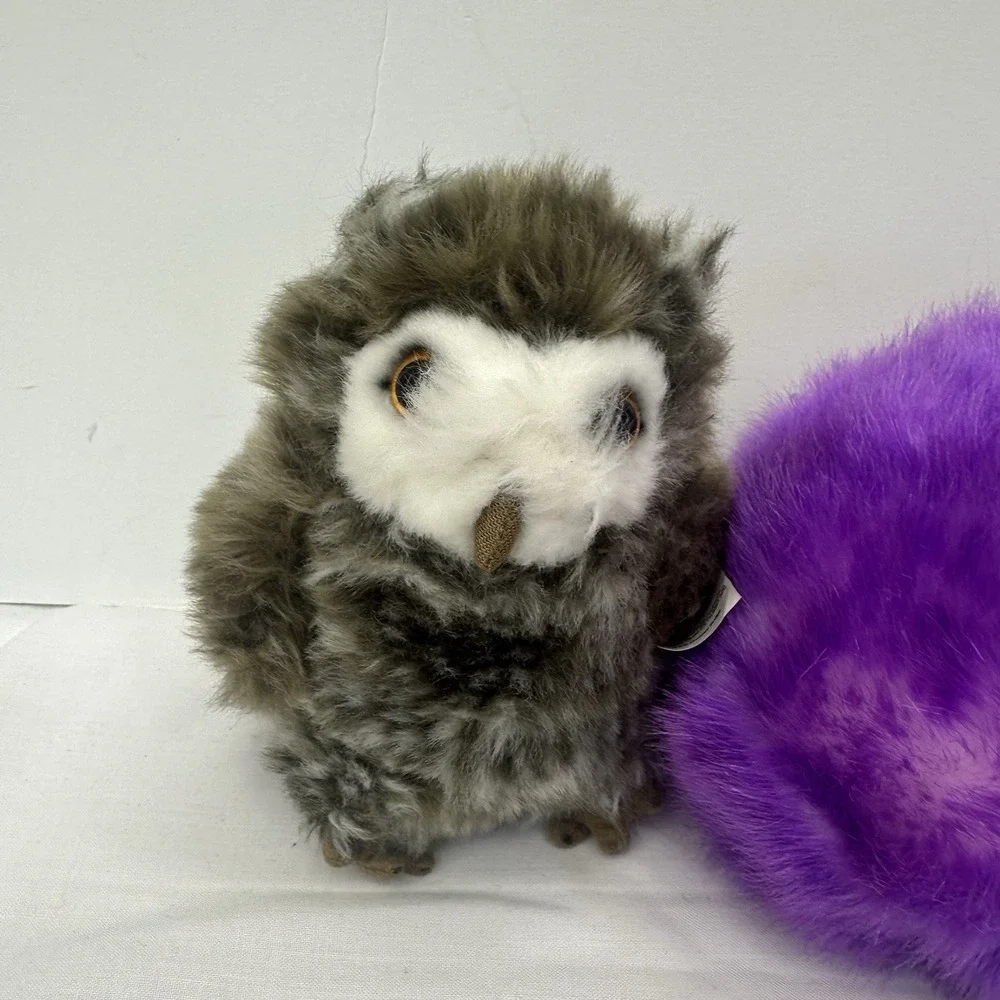 Lot 2 Harry Potter Wizarding World Purple Pygmy Puff W/sounds & Pigwidgeon Owl
